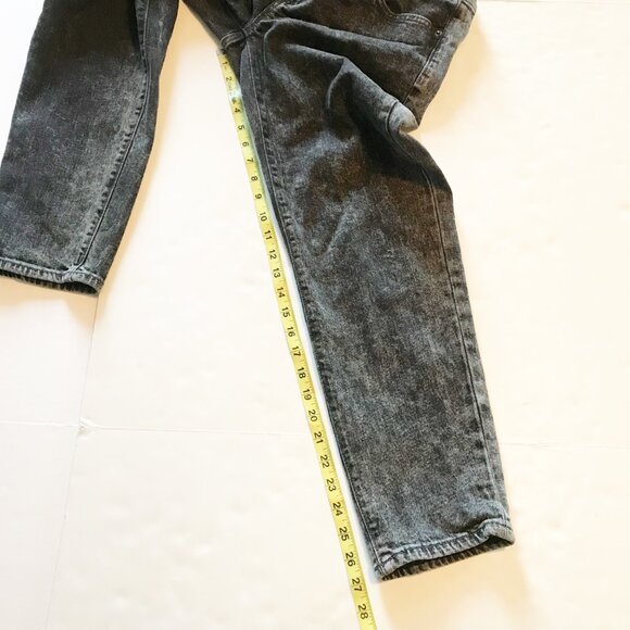 OLD NAVY OG Straight Leg Low Panel Maternity Jeans Washed Black Denim Womens 8 - Picture 10 of 11